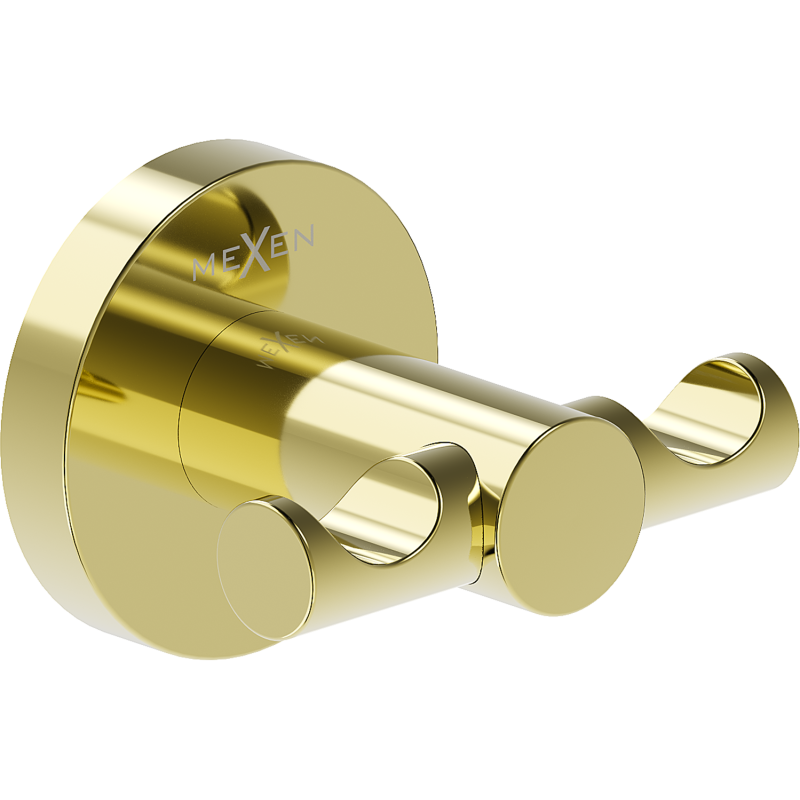 Mexen Ovio cârlig dublu pentru prosop, auriu - 70A19512-50