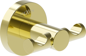 Mexen Ovio kettős törölközőkampó, arany - 70A19512-50