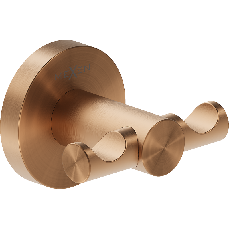 Mexen Ovio cârlig dublu pentru prosop, cupru periat - 70A19512-65