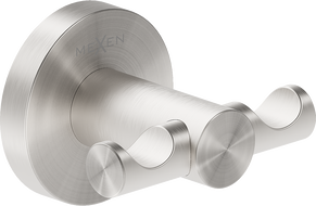 Mexen Ovio kettős törülközőakasztó, szálcsiszolt nikkel - 70A19512-97