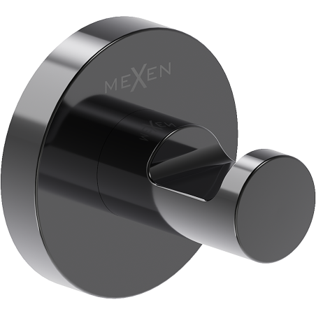 Mexen Ovio törölközőakasztó, fekete króm - 70A19511-73