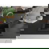 Chiuvetă de bucătărie Mexen Vito din granit, 1 cuvă, cu robinet Telma, negru - 6503-77-670200-50-B