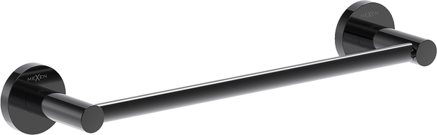 Mexen Ovio törülközőtartó, fekete króm - 70A19541-73