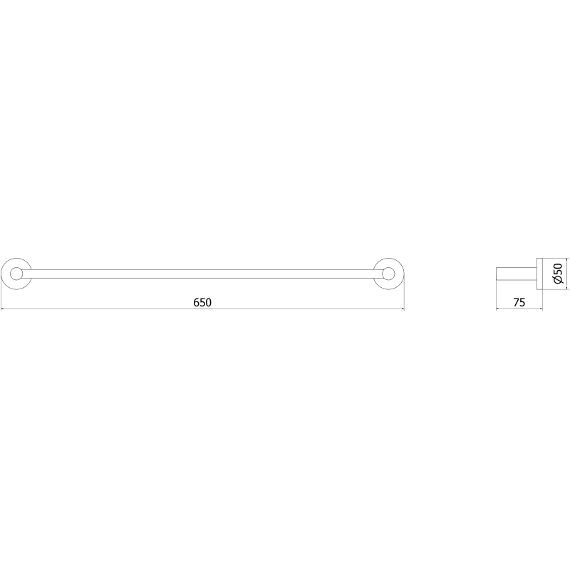 Mexen Ovio törölközőtartó, fehér - 70A19545-20