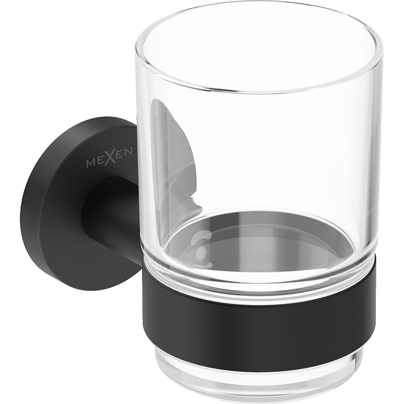 Mexen Ovio fogkefe tartó, fekete - 70A19551-70