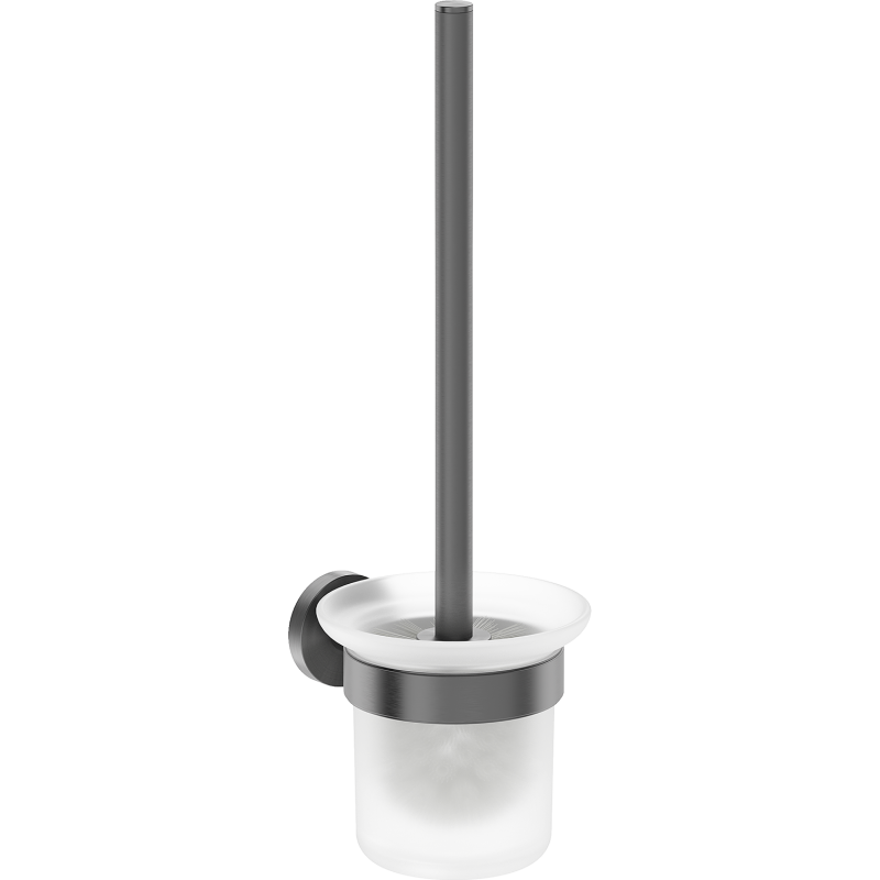 Mexen Ovio WC-kefe, puskaszürke kefélve - 70A19571-66