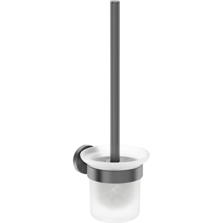 Mexen Ovio WC-kefe, puskaszürke kefélve - 70A19571-66