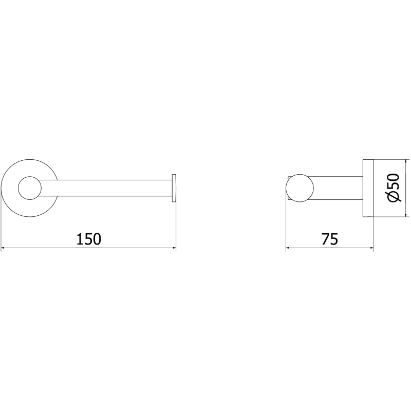Mexen Ovio suport de hârtie igienică, auriu - 70A19525-50