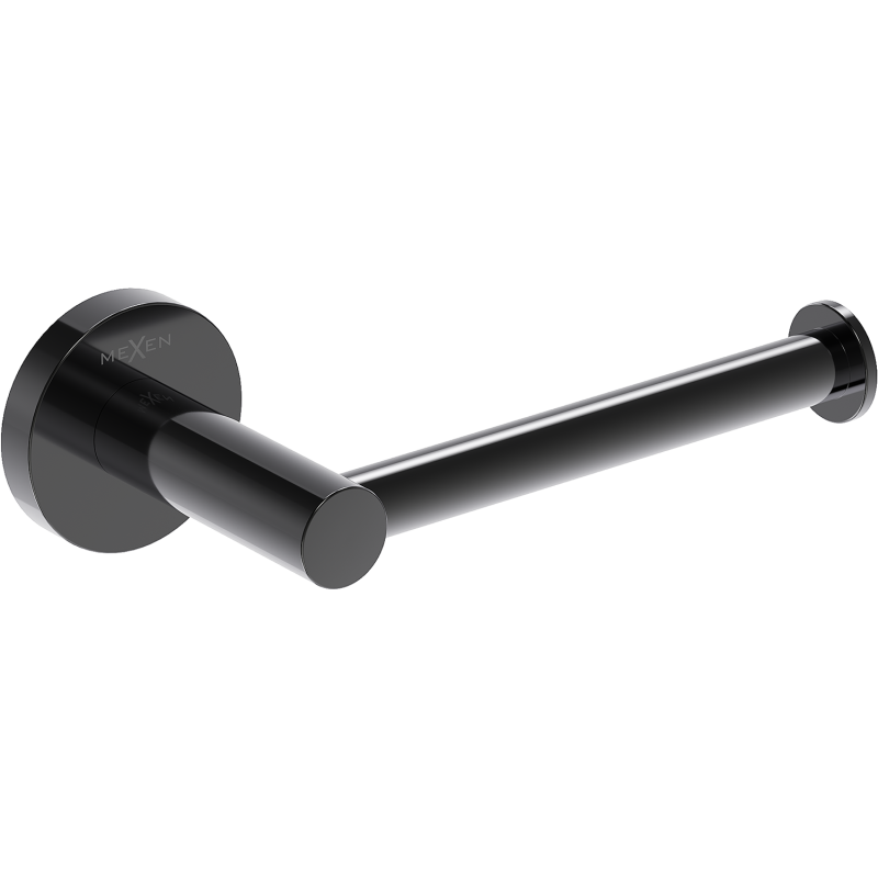 Mexen Ovio WC-papír tartó, fekete króm - 70A19525-73