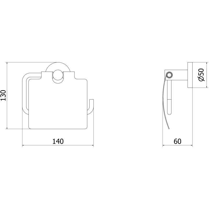 Mexen Ovio suport pentru hârtie igienică, crom - 70A19521-00