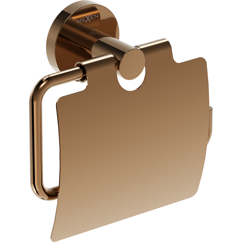 Mexen Ovio WC-papírtartó, rózsaarany - 70A19521-60
