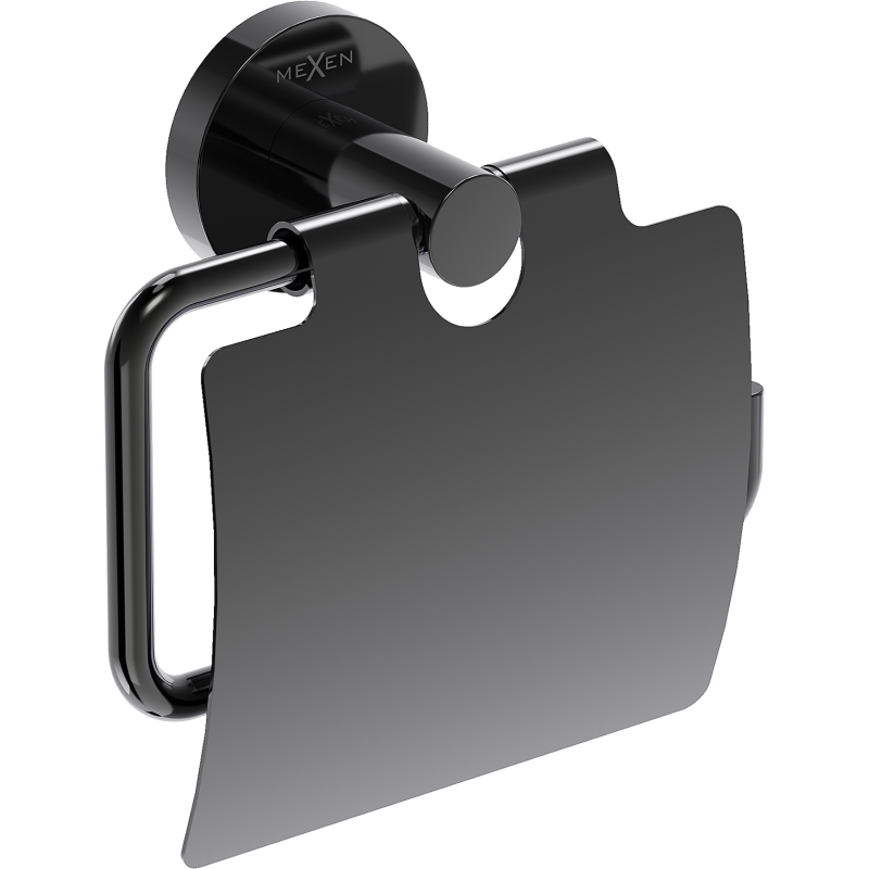 Mexen Ovio suport pentru hârtie igienică, chrome negru - 70A19521-73