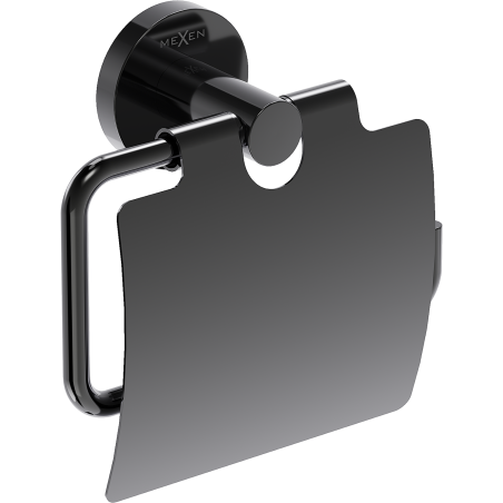 Mexen Ovio WC-papír tartó, fekete króm - 70A19521-73
