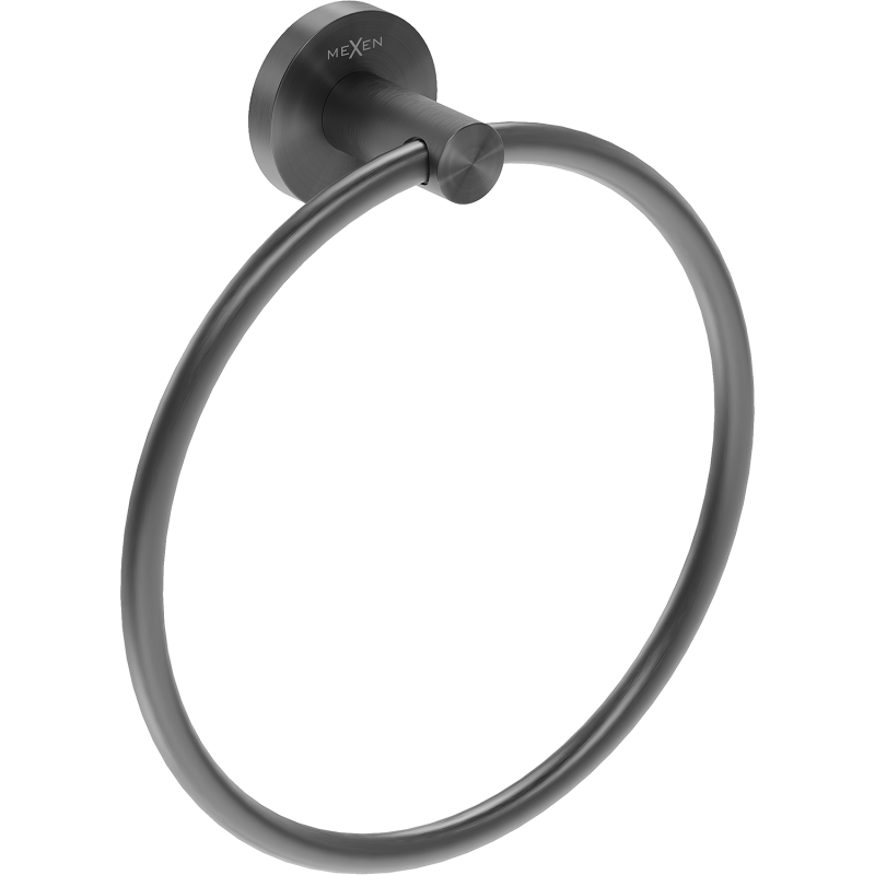 Mexen Ovio törölközőtartó, pisztolyszürke kefe - 70A19531-66