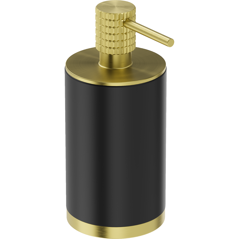 Mexen Triv distribuitor de săpun de sine stătător, negru/auriu periat - 70A33059-55B