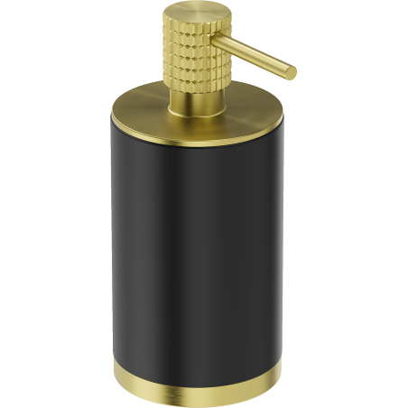 Mexen Triv distribuitor de săpun de sine stătător, negru/auriu periat - 70A33059-55B