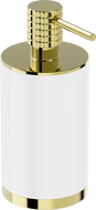 Mexen Triv szabadon álló szappanadagoló, fehér/arany - 70A33059-50W