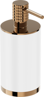 Mexen Triv szabadon álló szappanadagoló, fehér/rózsaarany - 70A33059-60W