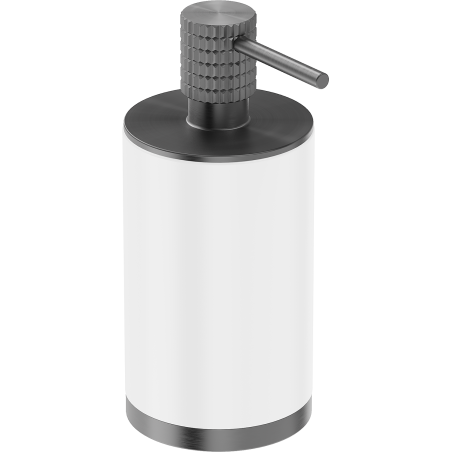 Mexen Triv dozator de săpun de sine stătător, alb/gun gray periat - 70A33059-66W