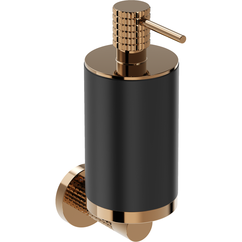 Mexen Triv dispenser de săpun, negru/aur roz - 70A33058-60B