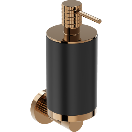 Mexen Triv dispenser de săpun, negru/aur roz - 70A33058-60B