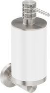 Mexen Triv szappanadagoló, fehér/kefélt nikkel - 70A33058-97W