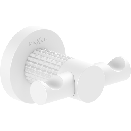 Mexen Triv cârlig dublu pentru prosop, alb - 70A33012-20
