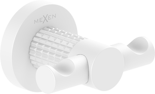 Mexen Triv cârlig dublu pentru prosop, alb - 70A33012-20