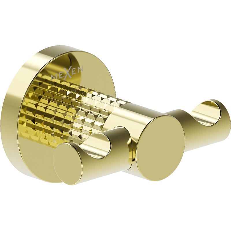 Mexen Triv dupla törölköző akasztó, arany - 70A33012-50
