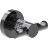Mexen Triv cârlig dublu pentru prosop, black chrome - 70A33012-73