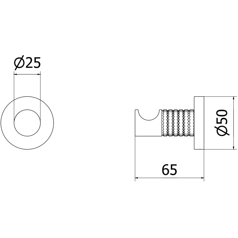 Mexen Triv cârlig pentru prosop, cupru periat - 70A33011-65