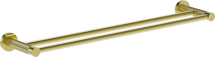 Mexen Triv dupla törölközőtartó, arany - 70A33047-50