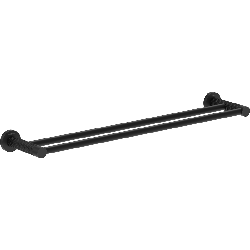 Mexen Triv cuiere dublu pentru prosoape, negru - 70A33047-70
