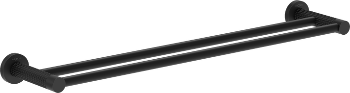 Mexen Triv dupla törölközőtartó, fekete - 70A33047-70