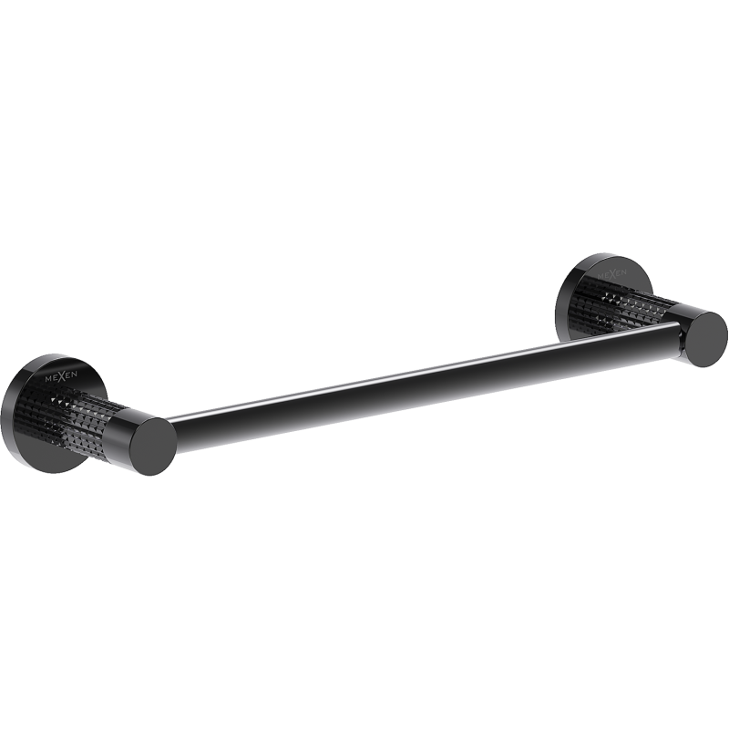 Mexen Triv cuier pentru prosop, black chrome - 70A33041-73