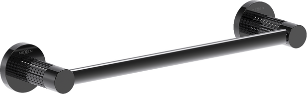 Mexen Triv törölközőtartó, fekete króm - 70A33041-73