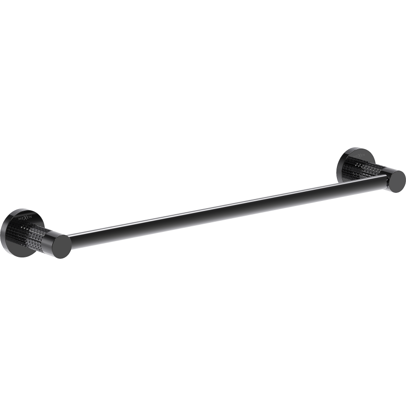 Mexen Triv cuiere pentru prosop, crom negru - 70A33043-73