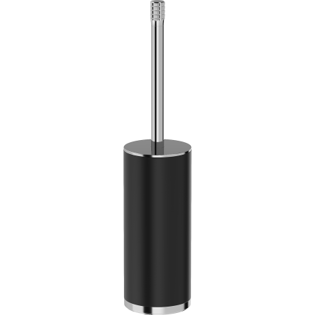 Mexen Triv perie de toaletă cu suport, negru/crom - 70A33073-00B