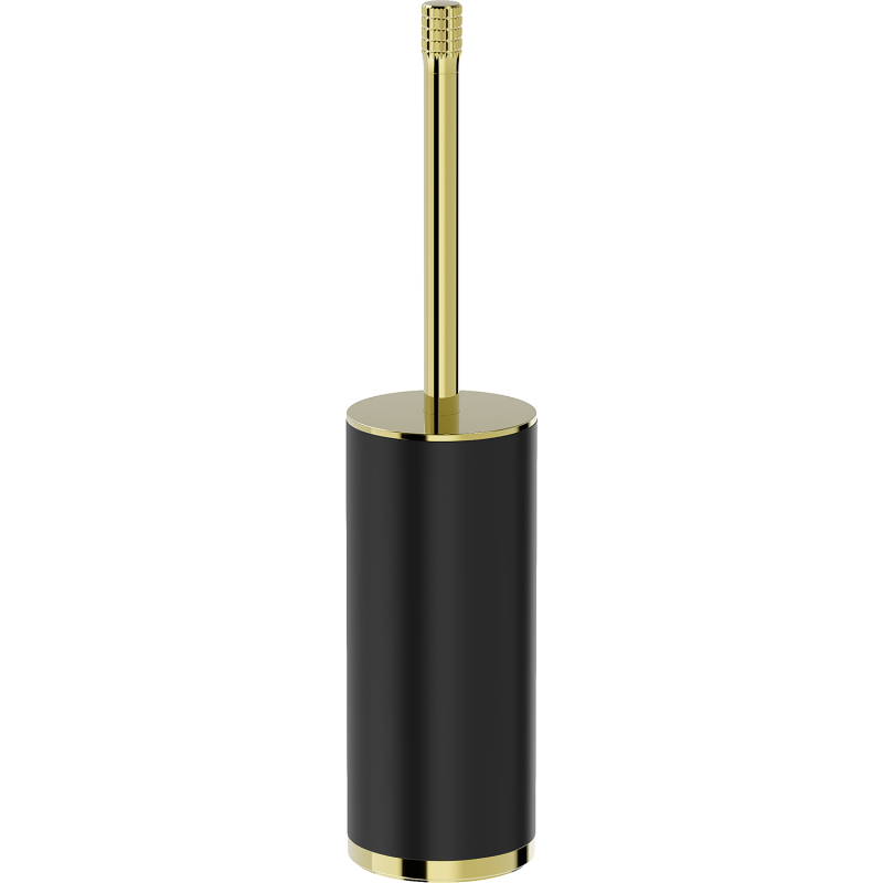 Mexen Triv perie de toaletă verticală, neagră/aurie - 70A33073-50B