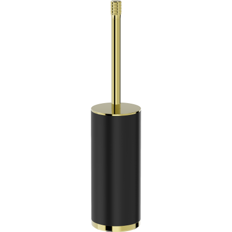 Mexen Triv perie de toaletă verticală, neagră/aurie - 70A33073-50B