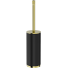 Mexen Triv álló WC-kefe, fekete/arany - 70A33073-50B