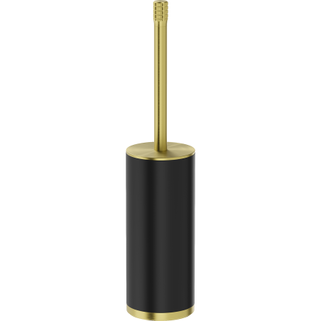 Mexen Triv álló WC-kefe, fekete/arany szálcsiszolt - 70A33073-55B