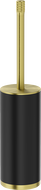Mexen Triv álló WC-kefe, fekete/arany szálcsiszolt - 70A33073-55B