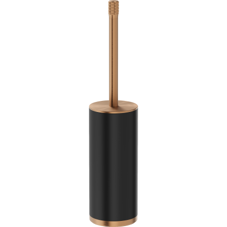 Mexen Triv perie de toaletă independentă, negru/cupru periat - 70A33073-65B
