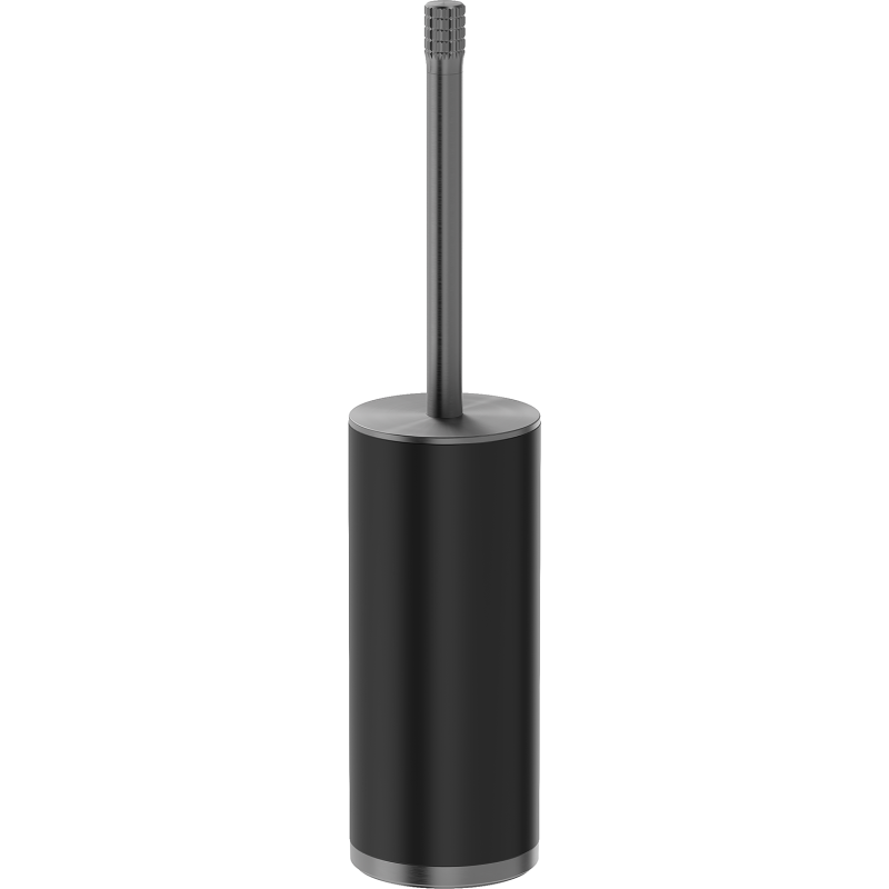 Mexen Triv perie de toaletă stând, negru/gri armă periat - 70A33073-66B