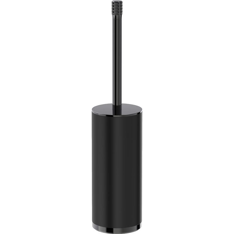Mexen Triv perie de toaletă cu suport, neagră/black chrome - 70A33073-73B