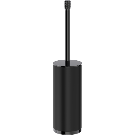 Mexen Triv perie de toaletă cu suport, neagră/black chrome - 70A33073-73B