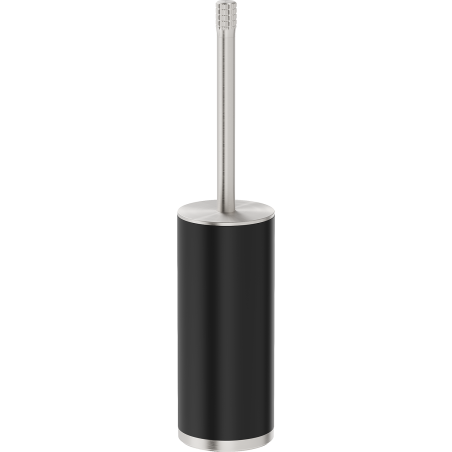 Mexen Triv álló WC-kefe, fekete/kefélt nikkel - 70A33073-97B