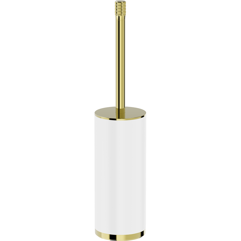 Mexen Triv szabadon álló WC-kefe, fehér/arany - 70A33073-50W