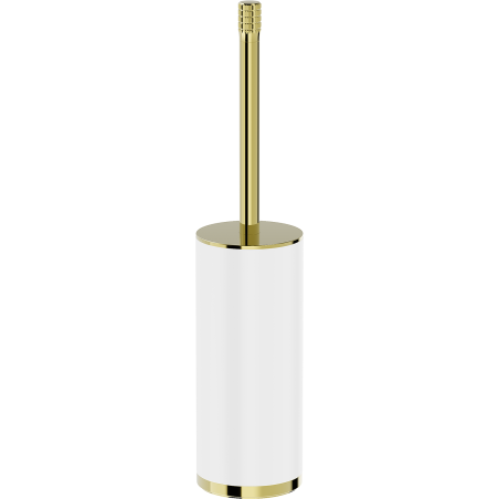 Mexen Triv szabadon álló WC-kefe, fehér/arany - 70A33073-50W